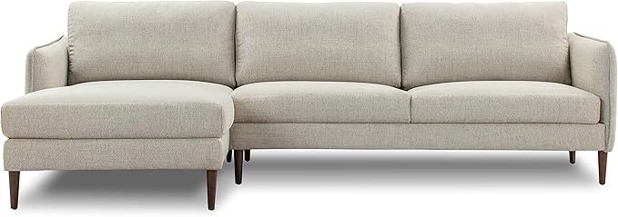 Amazon.com: POLY & BARK Latta Left-Facing Sectional Sofa, Twill Stone : Home & Kitchen | Amazon (US)