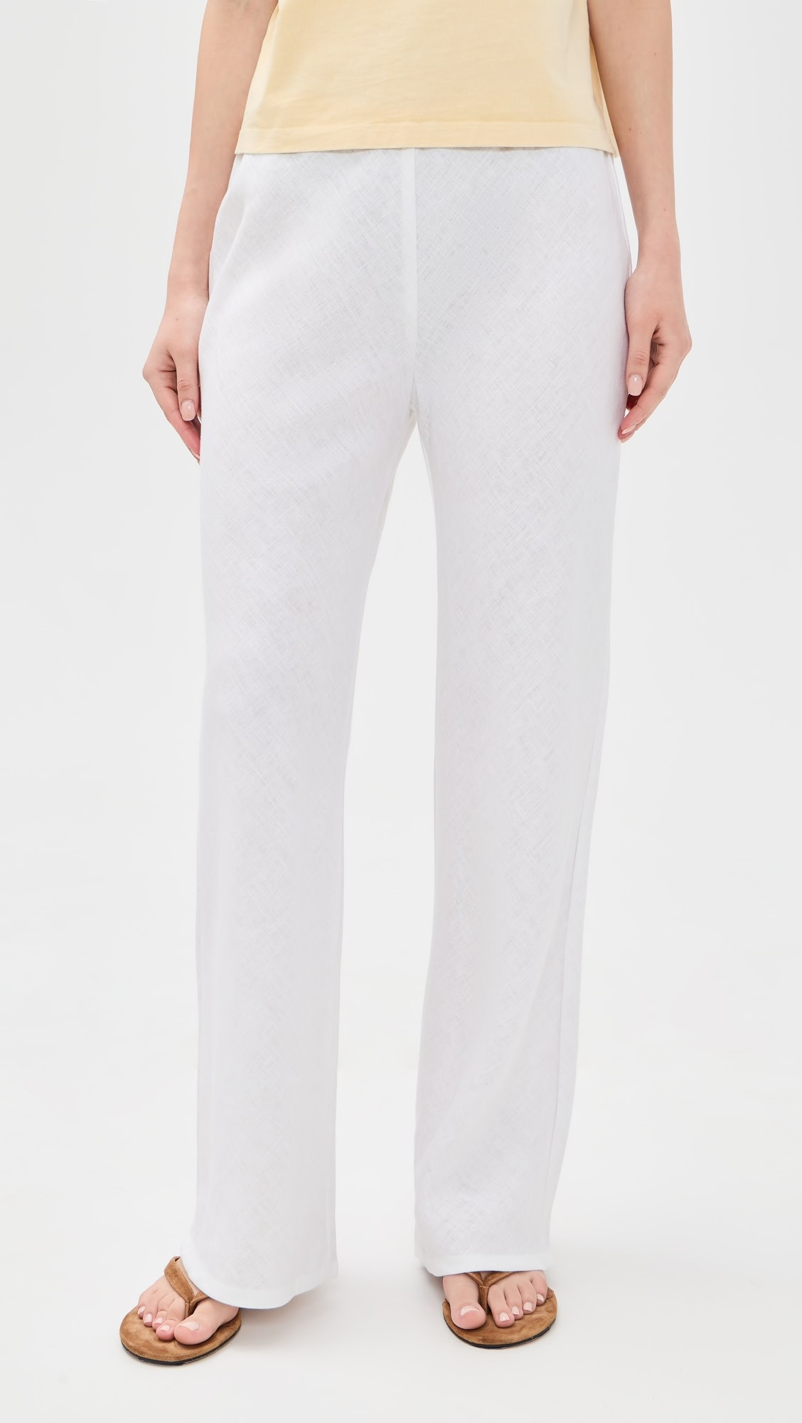 Gale Linen Mid Rise Pants | Shopbop