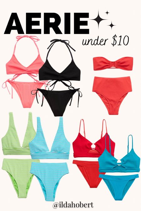 Aerie — under $10 swim! 

Swimsuit, swimwear, bikini, mom-friendly swim, beach, vacation, affordable fashion, summer fashion, pool

#LTKSwim #LTKSaleAlert #LTKFindsUnder50