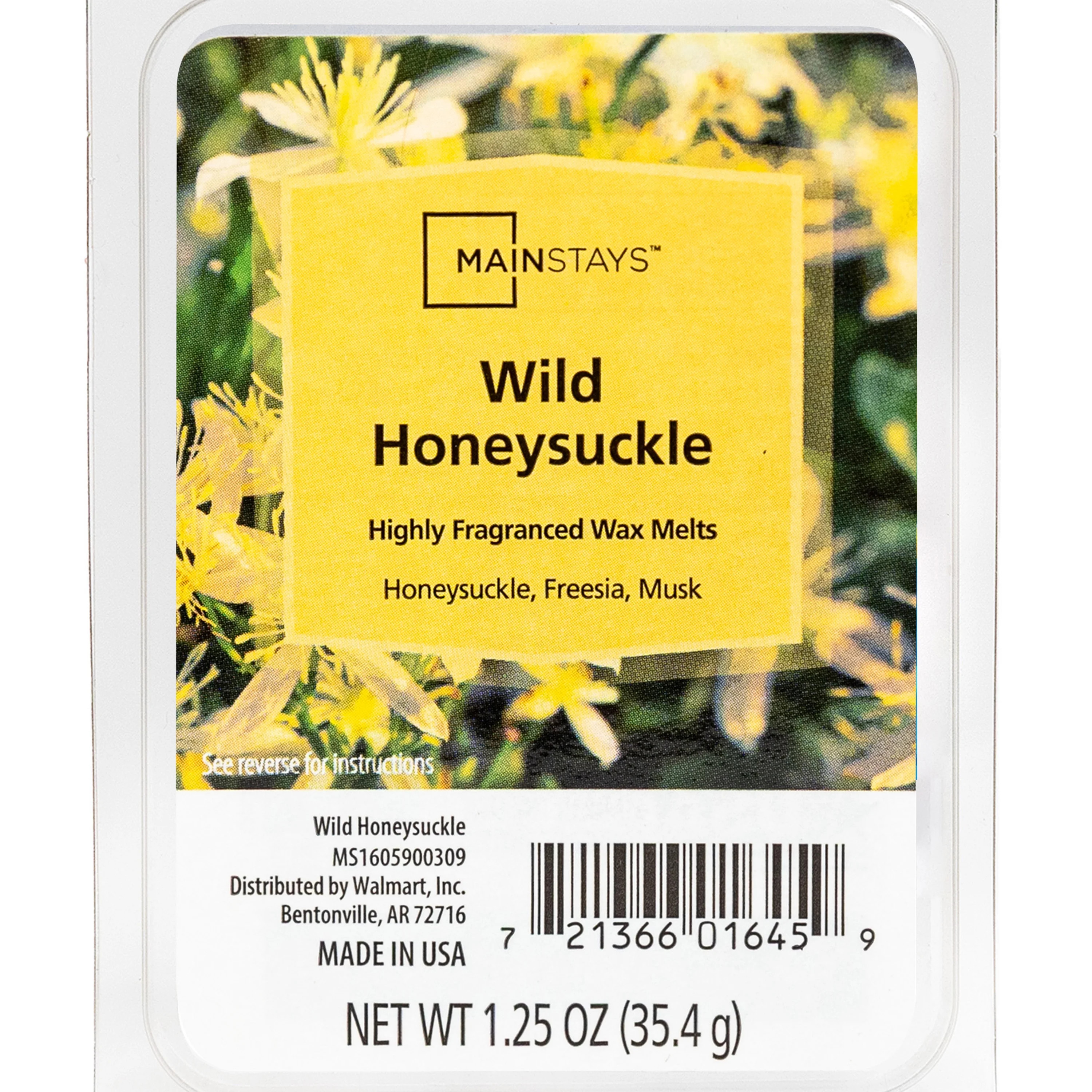 Mainstays 6 Cube Wax Melts, Wild Honeysuckle, 1.25 oz | Walmart (US)