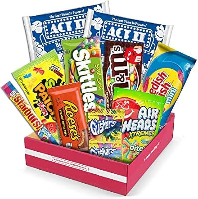 Redbox Movie Night Care Package with Popcorn, Candy and blu-Ray Movie Rental for College Students... | Amazon (US)