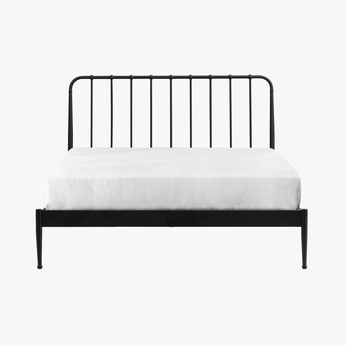 Intercon Farmhouse Metal Panel Bed, Black, Queen Size | Wayfair North America
