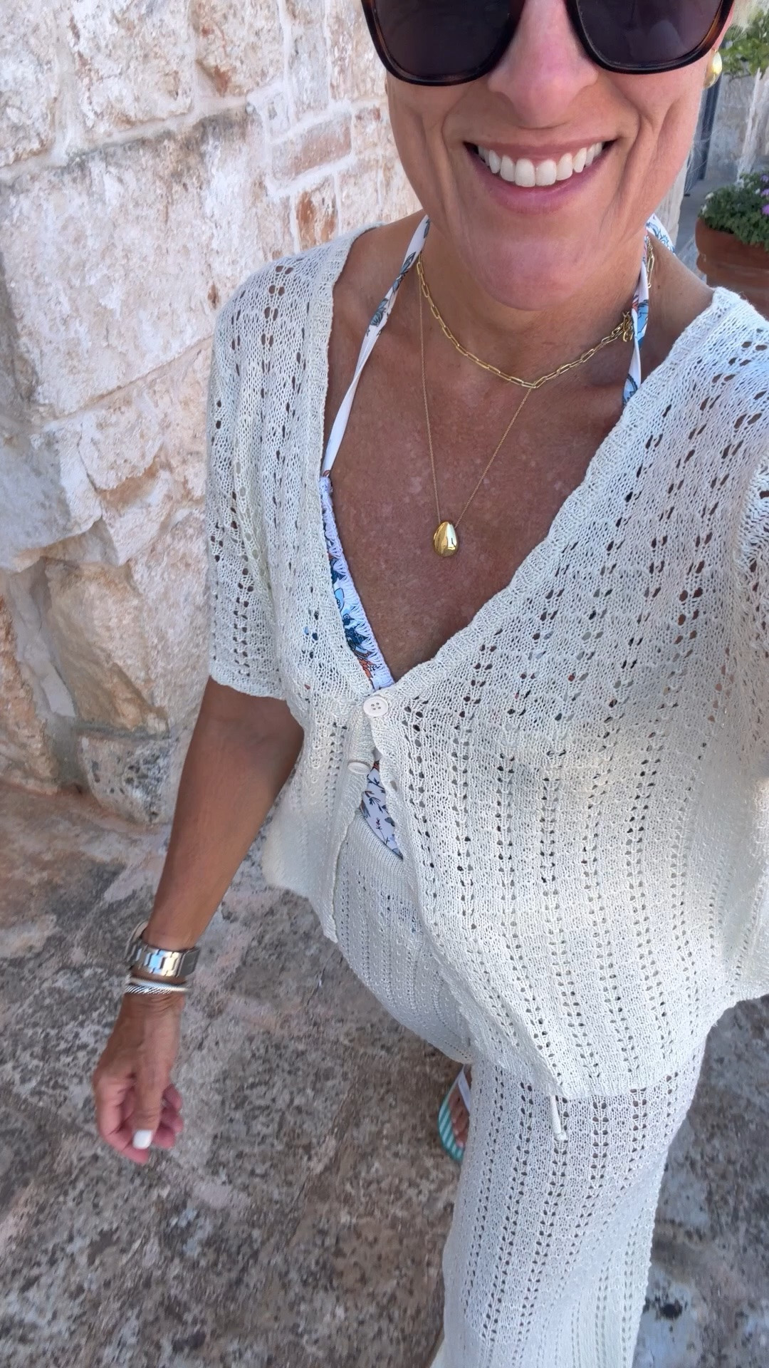 Easy cute cover up from Amazon
Swim from @cupsh
Use code cindy15 orders over $70 
Really great swimsuits here.wearing medium ￼

#LTKTravel #LTKSwim #LTKOver40
