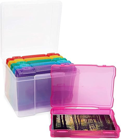 Photo Storage Box for 5 x 7 Pictures, Includes 6 Inner Cases (8.5 x 6 Inches) | Amazon (US)