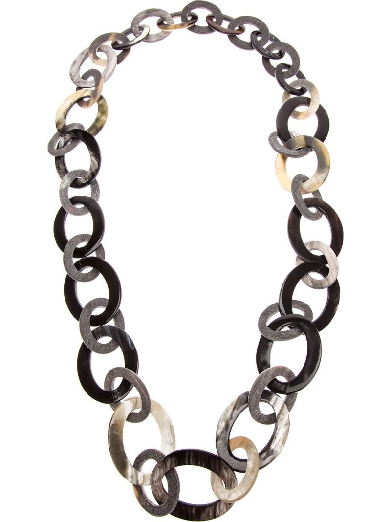 Onyx Cattle Horn Chain Necklace | Farfetch FR