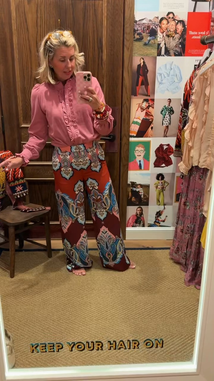 Boden Dressing Room Diaries! These pants are everything!! I’m in a size 0 but need a 2. 
Codes:
*Boden - RNMV 15% off new styles 
*Allie + Bess - Catherine20 

Sizing:
Barrel Jeans - 25 
Ruffle Blouse - 4 (need 2)
Pink Floral Dress - 4 
Pink Sweater - xs 
Denim Dress - 4
Pink Blouse - 2 
Paisley Pants - 0 (need 2)
Gingham Sweater - xs 
Cord pants - 0 (need 2 petite) 
Wrap Cardigan - xs

#LTKdayinmylife #LTKSeasonal #LTKOver40