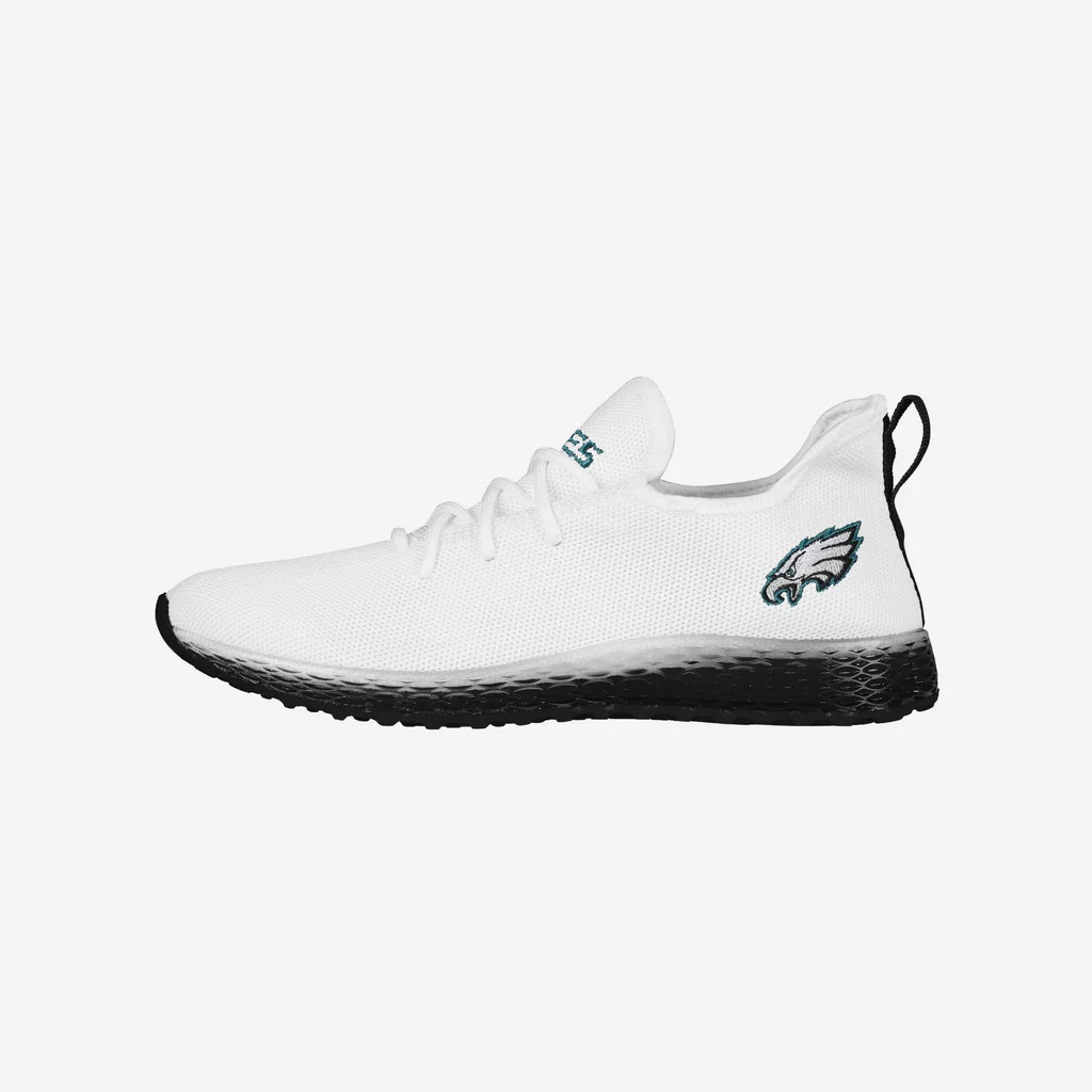 Philadelphia Eagles Gradient Midsole White Sneakers | FOCO inc