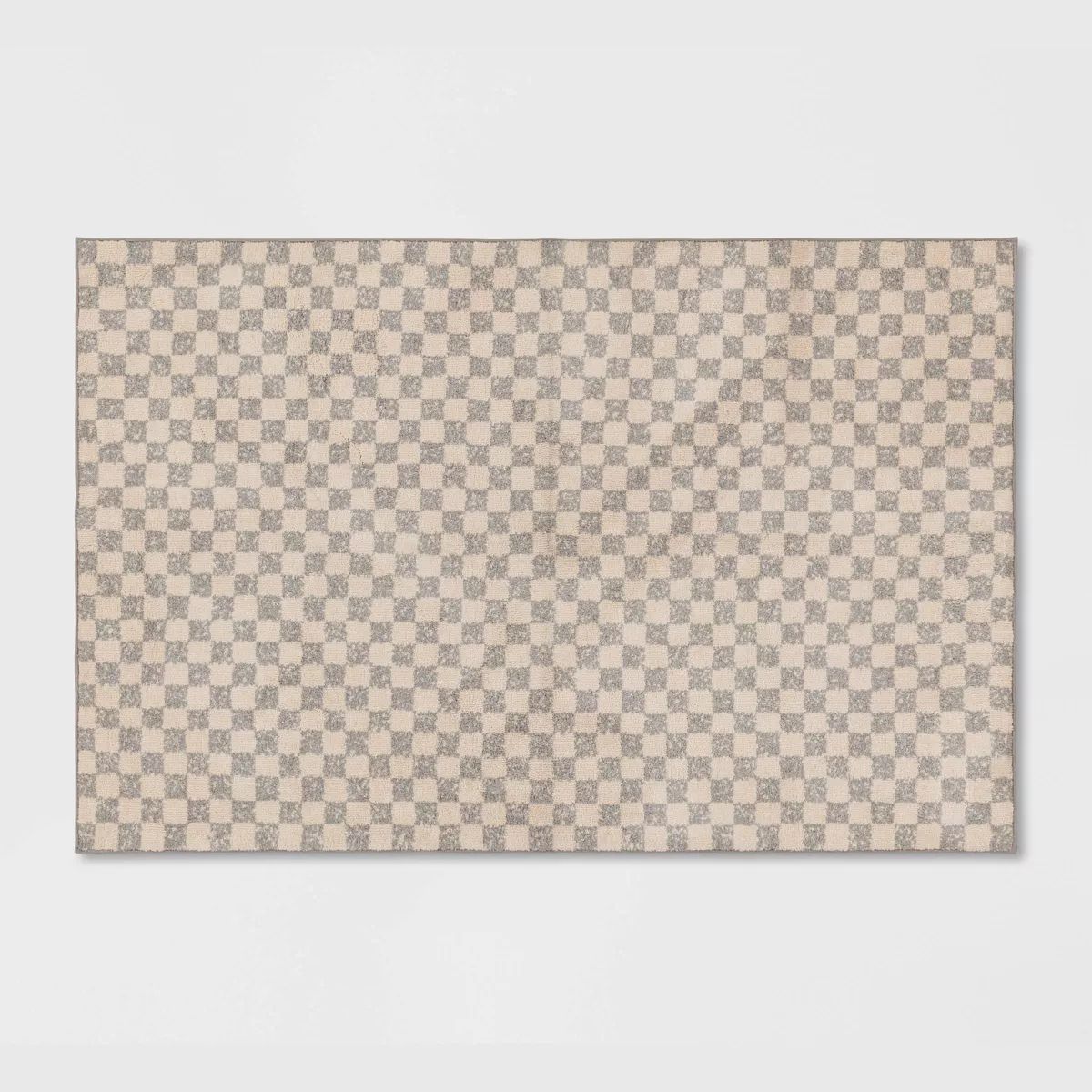 2'6"x4' Washable Checkerboard Plush Accent Rug - Threshold™ | Target