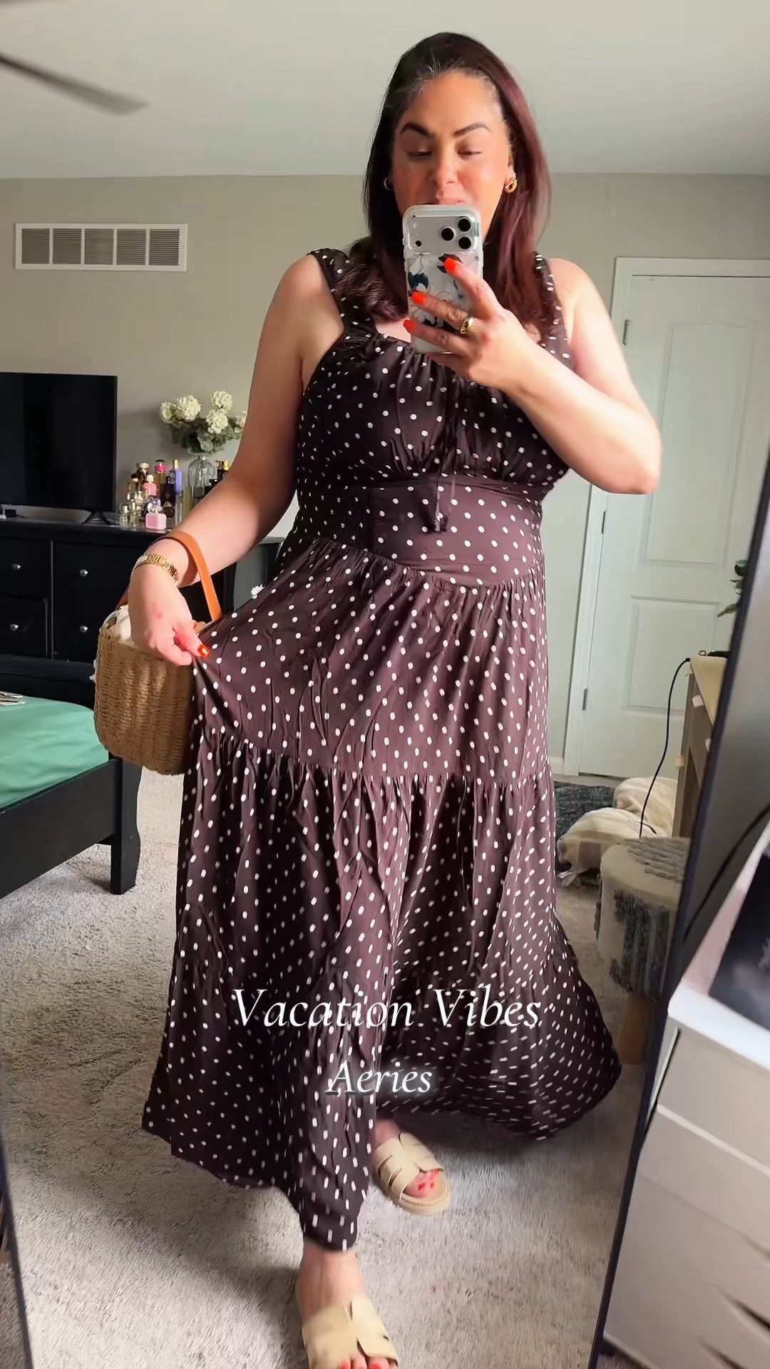 This dress is giving vacation vibes. Trendy polka dot dress that’s super flattering for mid size body.

#LTKootd #LTKOver40 #LTKMidsize