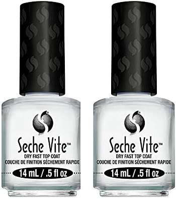 Seche Vite Dry Fast Top Coat for Nail Polish and Manicure (2 pack, 0.5 oz) | Amazon (US)