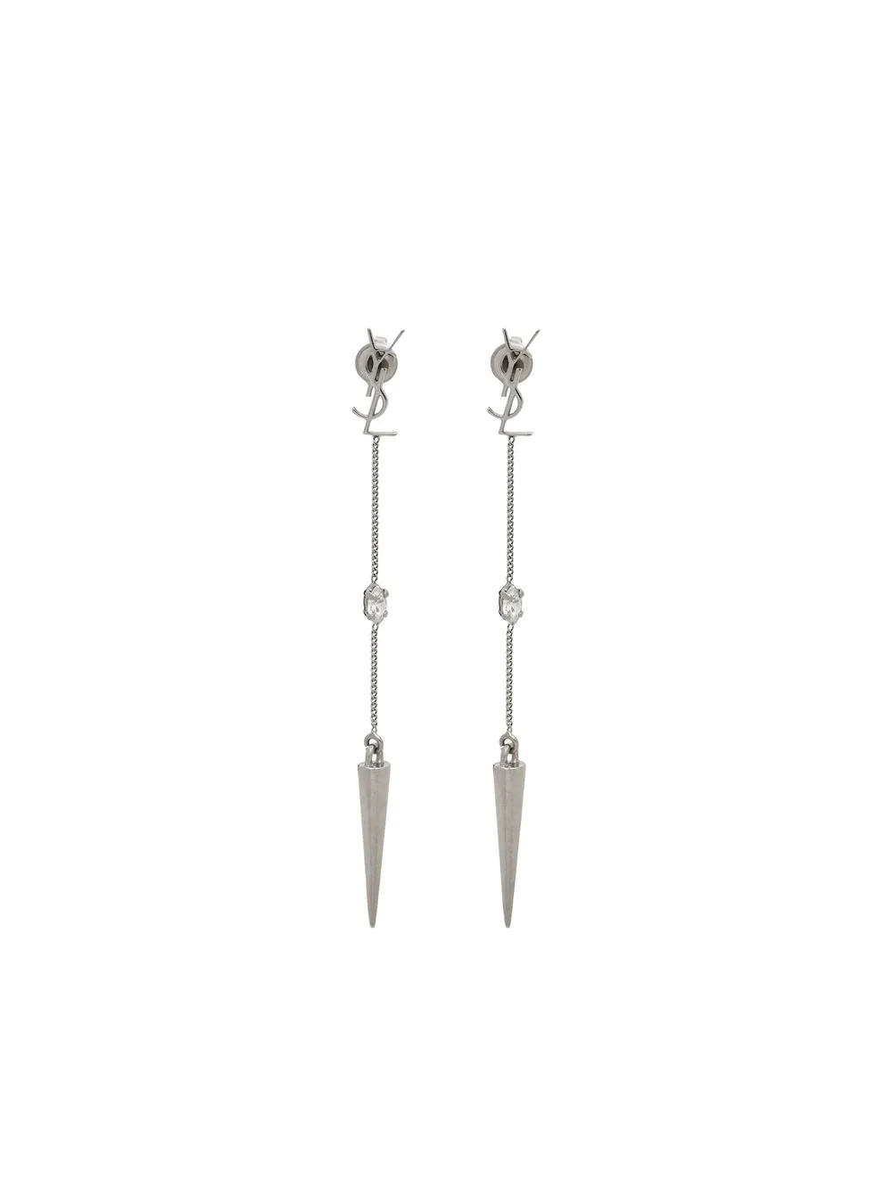 Opyum YSL Rhinestone Spike earrings | Farfetch Global