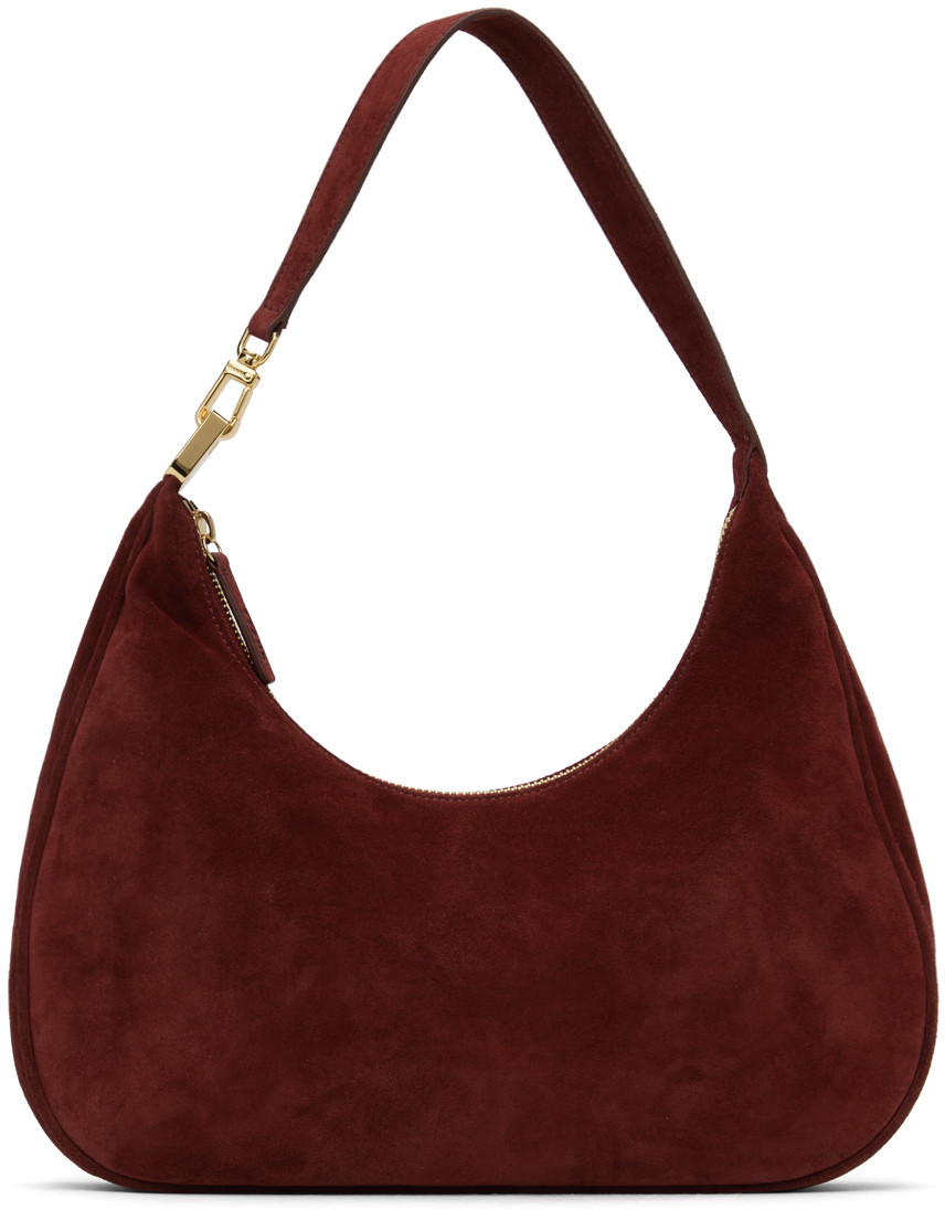 Staud Burgundy Sylvie Shoulder Bag | SSENSE