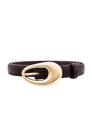 SHASHI Oval Buckle Belt in Brown from Revolve.com | Revolve Clothing (Global)