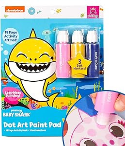 Horizon Group USA Baby Shark Dot Art Pad, Paint and Decorate a Baby Shark Coloring Book with 18 P... | Amazon (US)