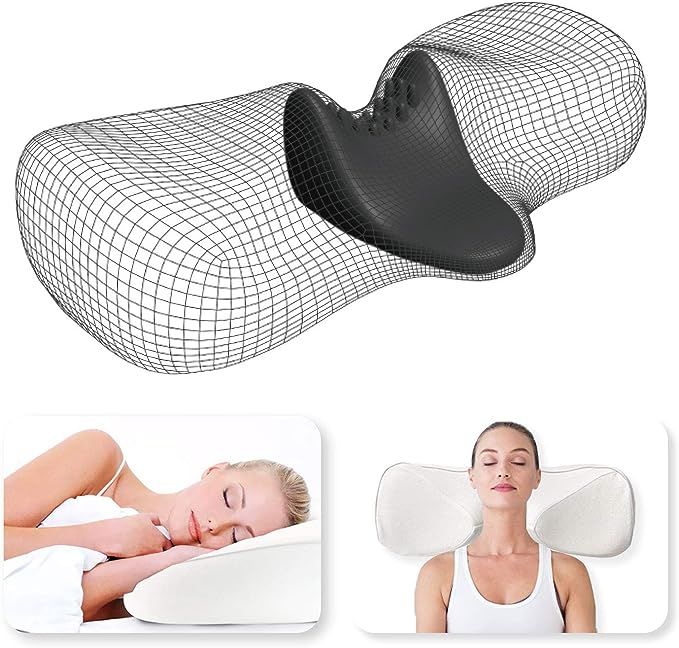 TESENAI Cervical Memory Foam Pillow - Orthopedic Ergonomic Contour Pillow for Neck/Shoulder Pain ... | Amazon (US)
