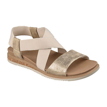 Skechers Bobs Womens Desert Kiss Low Strap Sandals, 9 Medium, Pink | JCPenney