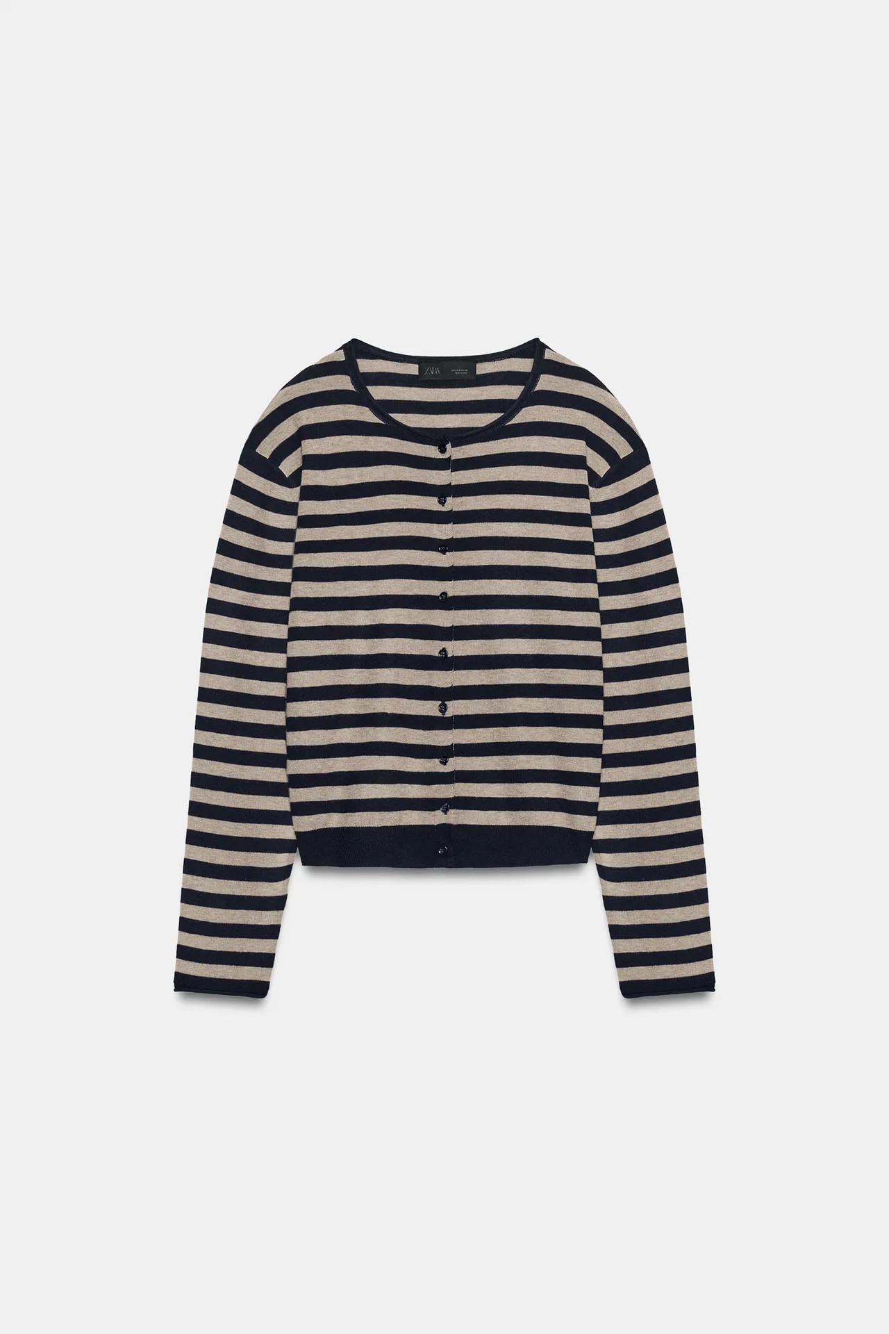 Feinstrickjacke mit streifen | Zara DE