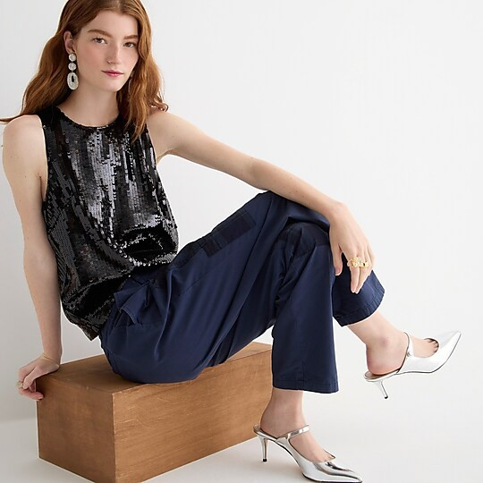 Sequin shell top | J. Crew US