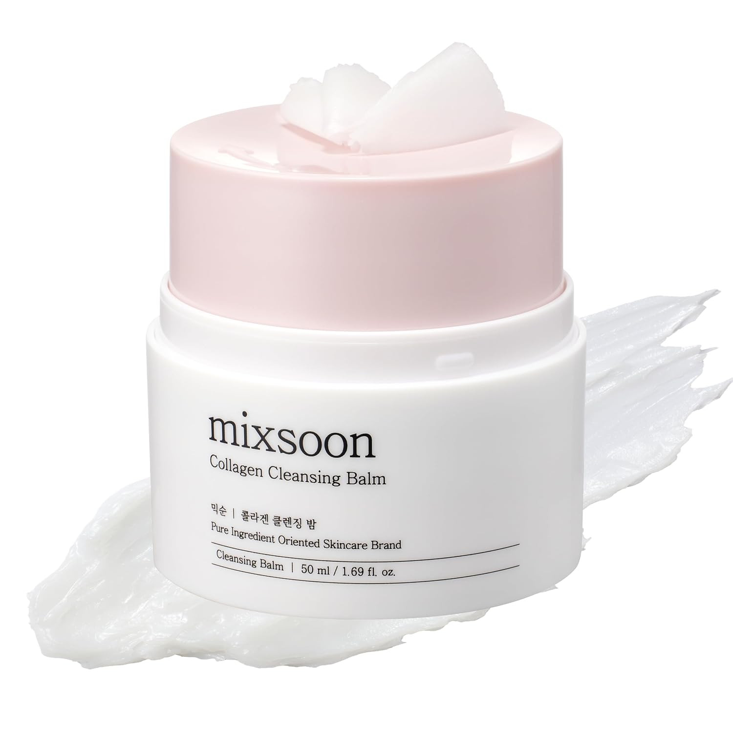 mixsoon Collagen Cleansing Balm Non-Greasy Soft Melting Lightweight Grinding Balm Hydrating Remover For Korean Glass Skin Care 1.69 Oz. / 50ml | Amazon (US)