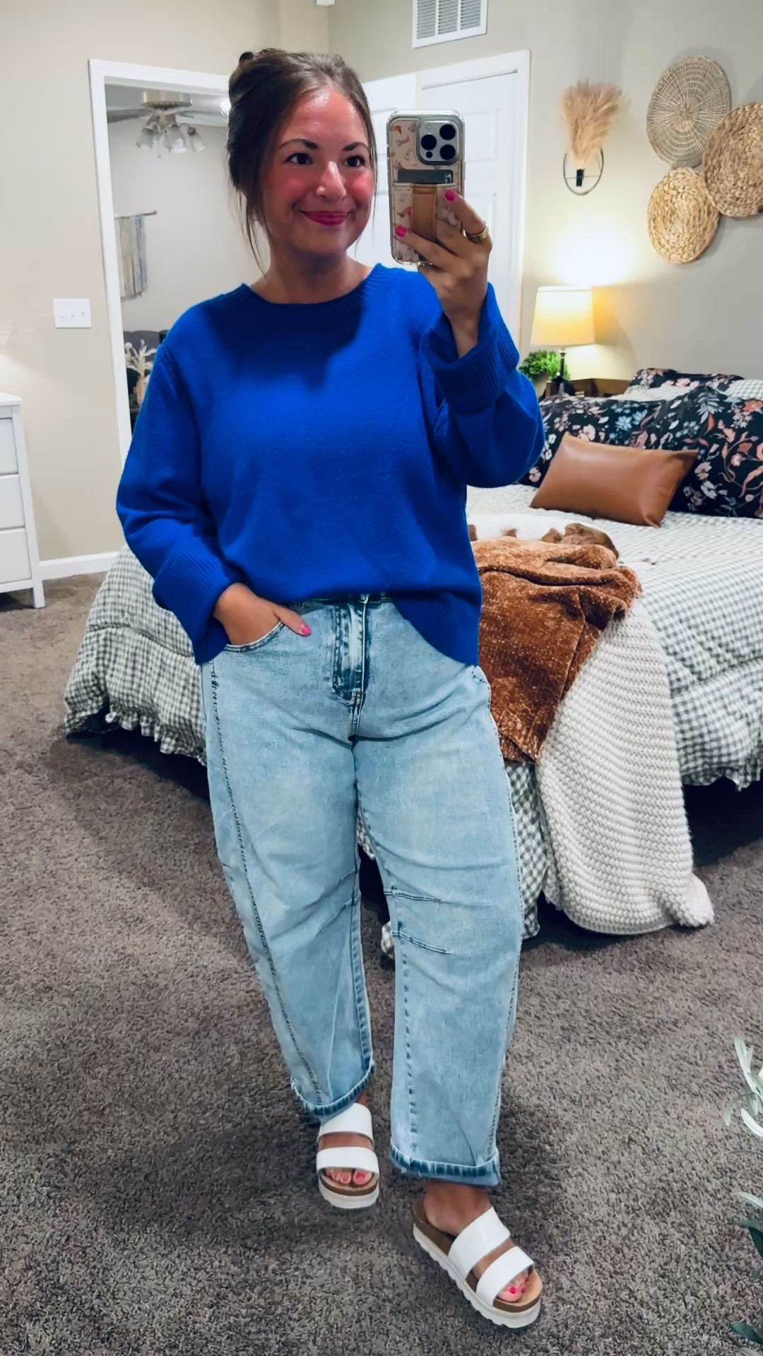 This Walmart sweater is such a good everyday staple! 💙 Since it’s in my school colors, it will also be a great addition to my game-day wardrobe! 🏈


sandals: fit true to size // wearing a 5
jeans: fit true to size (SUPER stretchy) // wearing a large
sweater: fits true to size // wearing a large 

 #LTKootd #LTKMidsize #LTKWorkwear