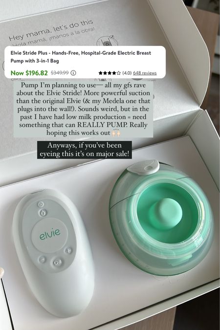 Elvie stride on sale // postpartum, nursing // 

#LTKbaby #LTKbump #LTKsalealert
