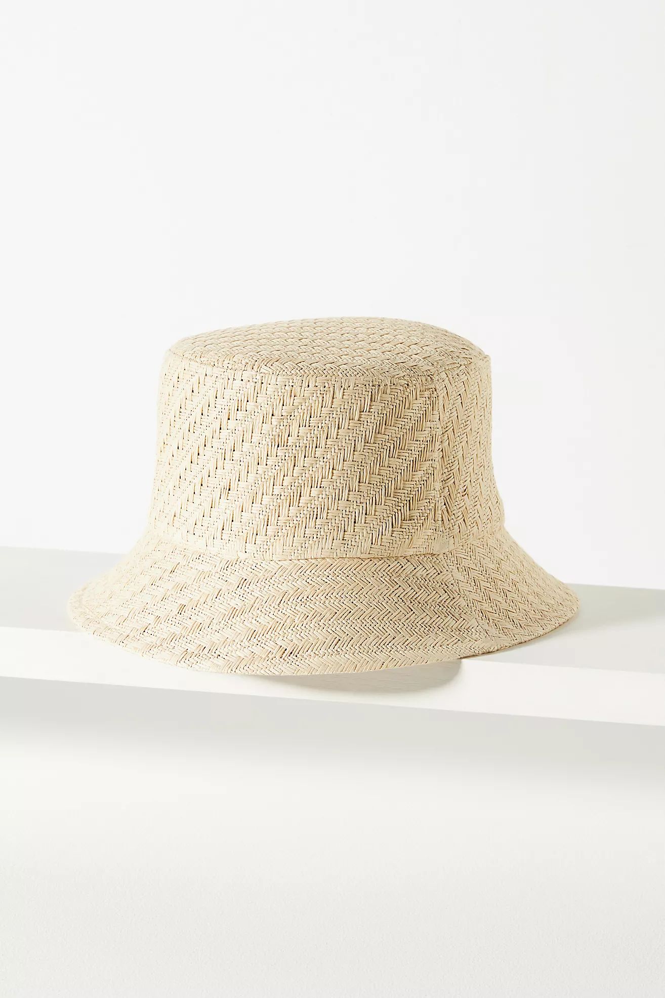 San Diego Hat Co. Textured Straw Bucket Hat | Anthropologie (US)