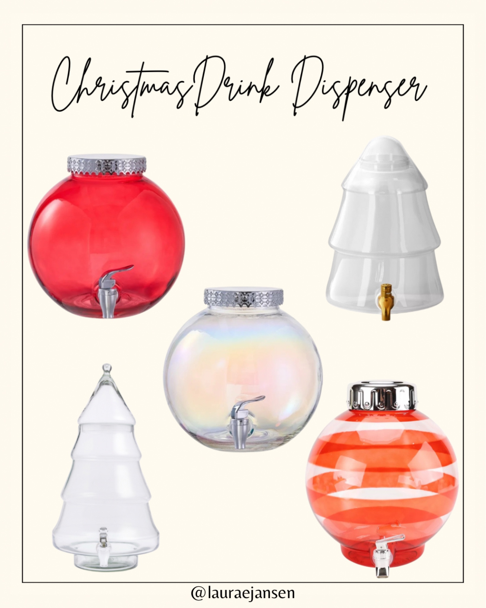 Christmas drink dispensers perfect for holiday partiess

#LTKHome #LTKSeasonal #LTKHoliday