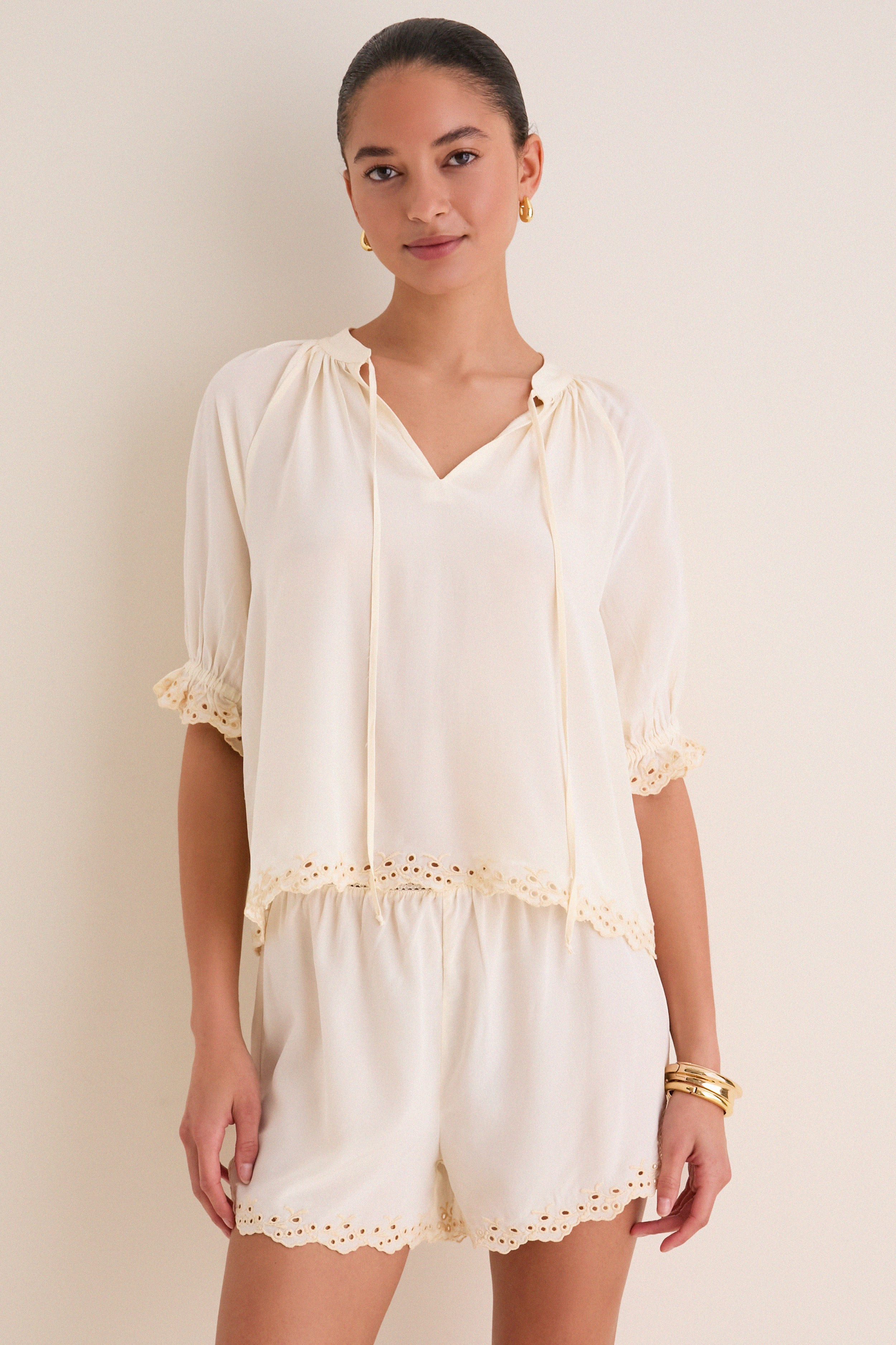 Cream Esti Top | Tuckernuck (US)
