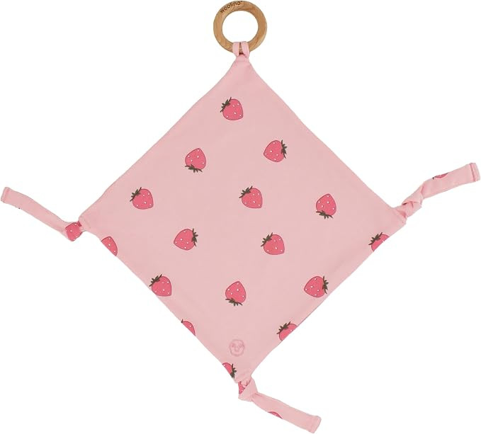 Woolino Baby Lovey Security Blanket – Merino Wool & Organic Cotton Comfort Blanket with Wooden ... | Amazon (US)