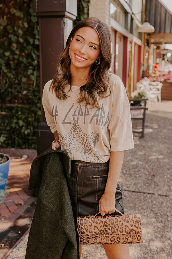 Def Leppard Distressed Oversize Graphic Tee | Impressions Online Boutique