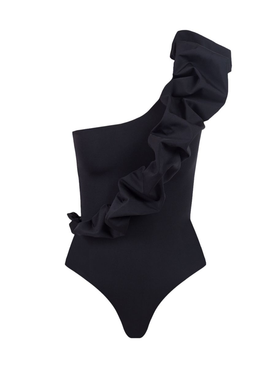 Core Elena Ruffled One-Piece Swimsuit | Saks Fifth Avenue