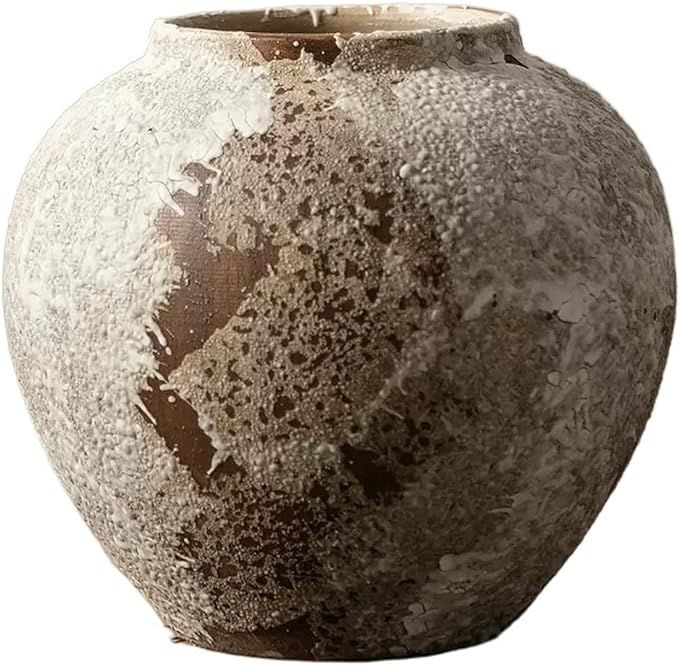 Glass Flower Vase Vintage Antique Vase Pottery Pot Decoration Decoration Porch TV Cabinet Flower ... | Amazon (US)