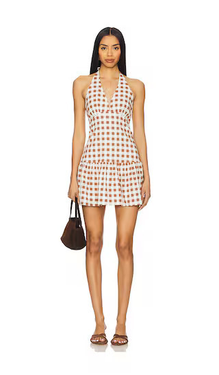 Free People Cecil Mini Dress in Brown. - size XL | Revolve Clothing (Global)