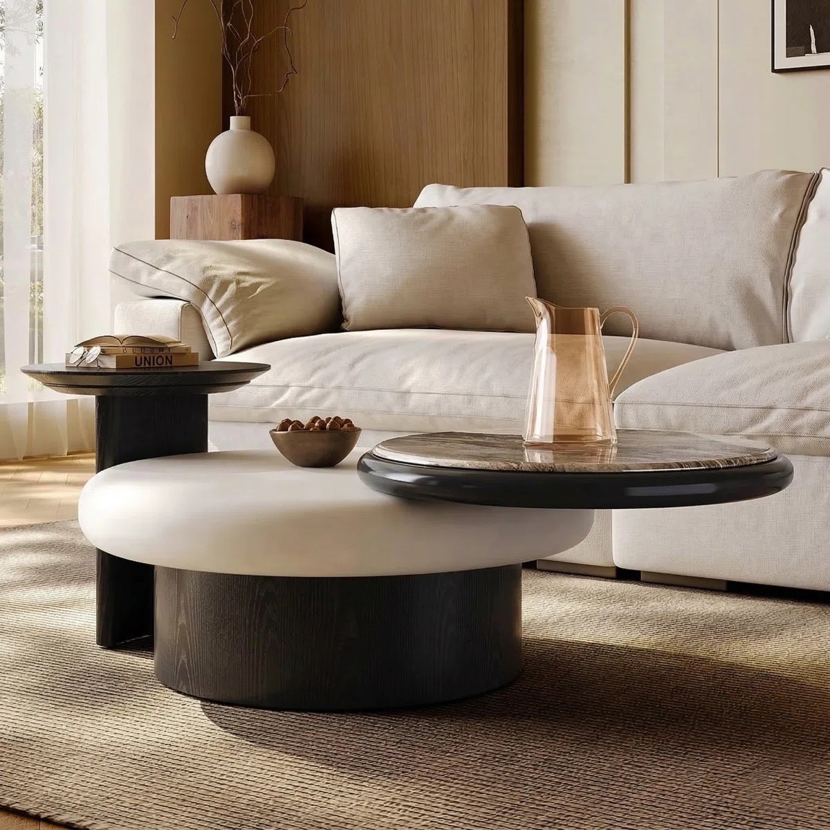 Inspired by organic modern luxury, the Demint Coffee Table pairs a refined sintered stone top with warm solid wood craftsmanship for a timeless centerpiece. A hidden solid wood drawer keeps everyday essentials tucked neatly away, while its fully assembled design makes styling your space effortless. ON SALE and under $700.

Keywords:

* Demint coffee table
* sintered stone coffee table
* solid wood coffee table
* coffee table with drawer
* hidden storage coffee table
* modern coffee table
* contemporary coffee table
* organic modern furniture
* stone top coffee table
* luxury coffee table
* living room coffee table
* designer coffee table
* minimalist coffee table
* Scandinavian-inspired furniture
* architectural furniture
* fully assembled coffee table
* statement coffee table
* elegant home décor
* premium living room furniture
* timeless coffee table

#LTKSaleAlert #LTKSeasonal #LTKHome
