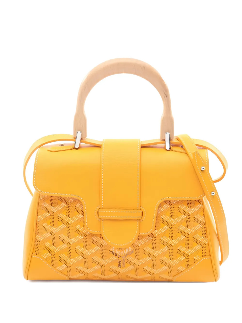Goyard Pre-Owned mini Saigon two-way handbag - Yellow | Farfetch Global