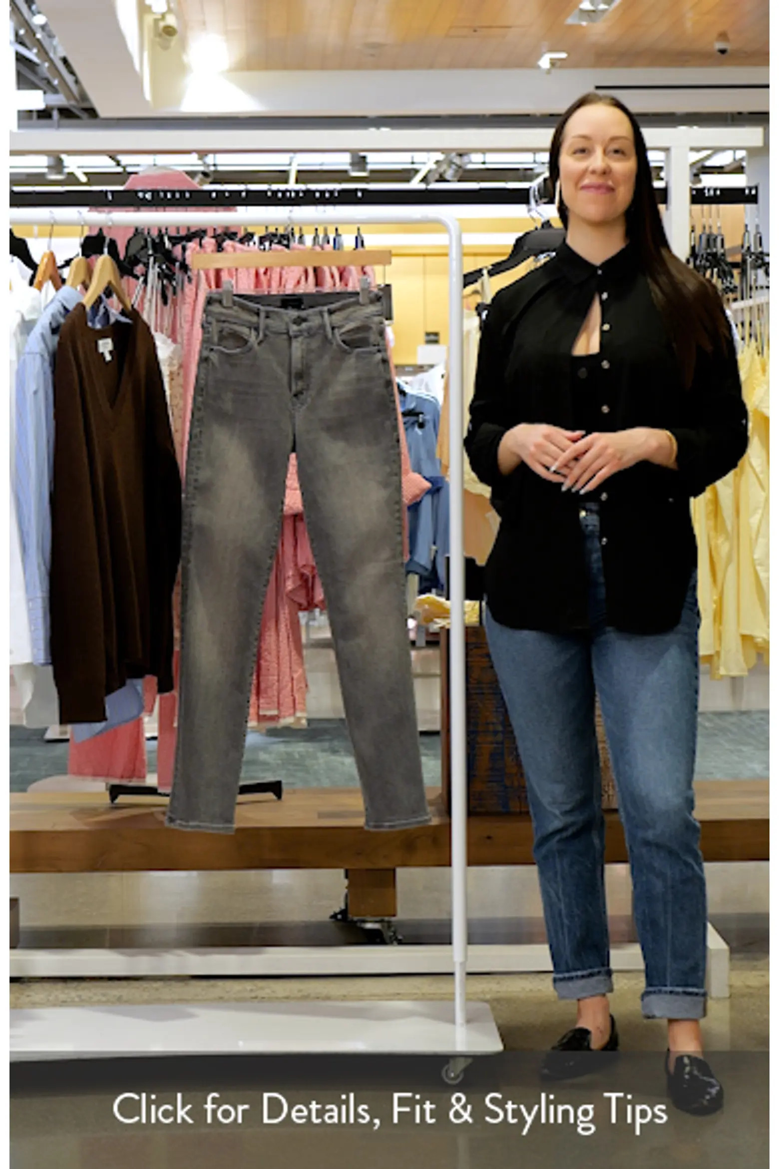 The Rascal Hover Mid Rise Ankle Slim Straight Leg Jeans (Women) | Nordstrom | Nordstrom