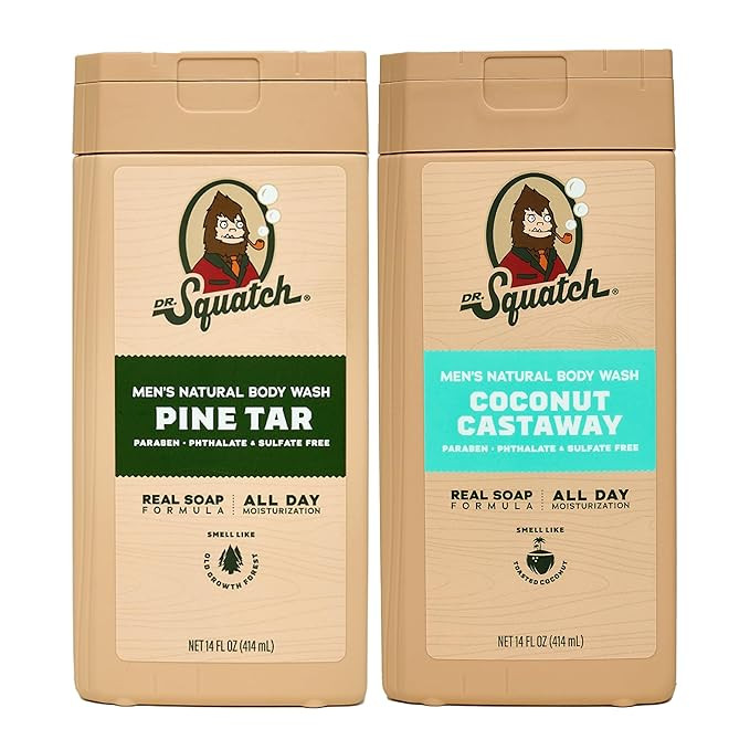 Dr. Squatch NEW Body Wash for Men with Nourishing, Natural Ingredients | No Paraben, Phthalate, S... | Amazon (US)