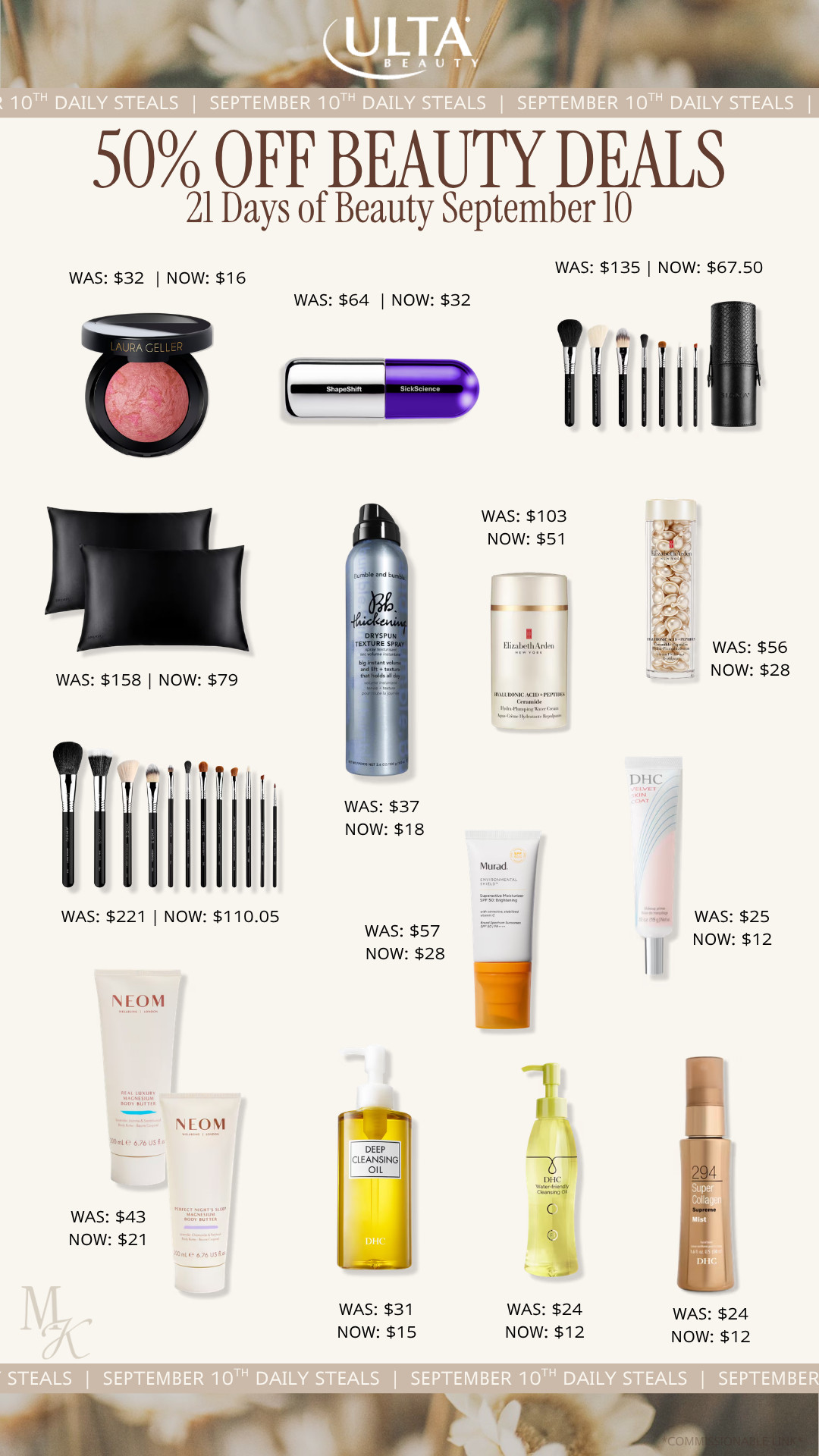 Ulta 21 Days of Beauty sale picks! 

hairspray, hair care, must have skincare, fall beauty, lip gloss, makeup brushes, blush, make up, mature skin, makeup remover

#LTKOver40 #LTKSaleAlert #LTKBeauty