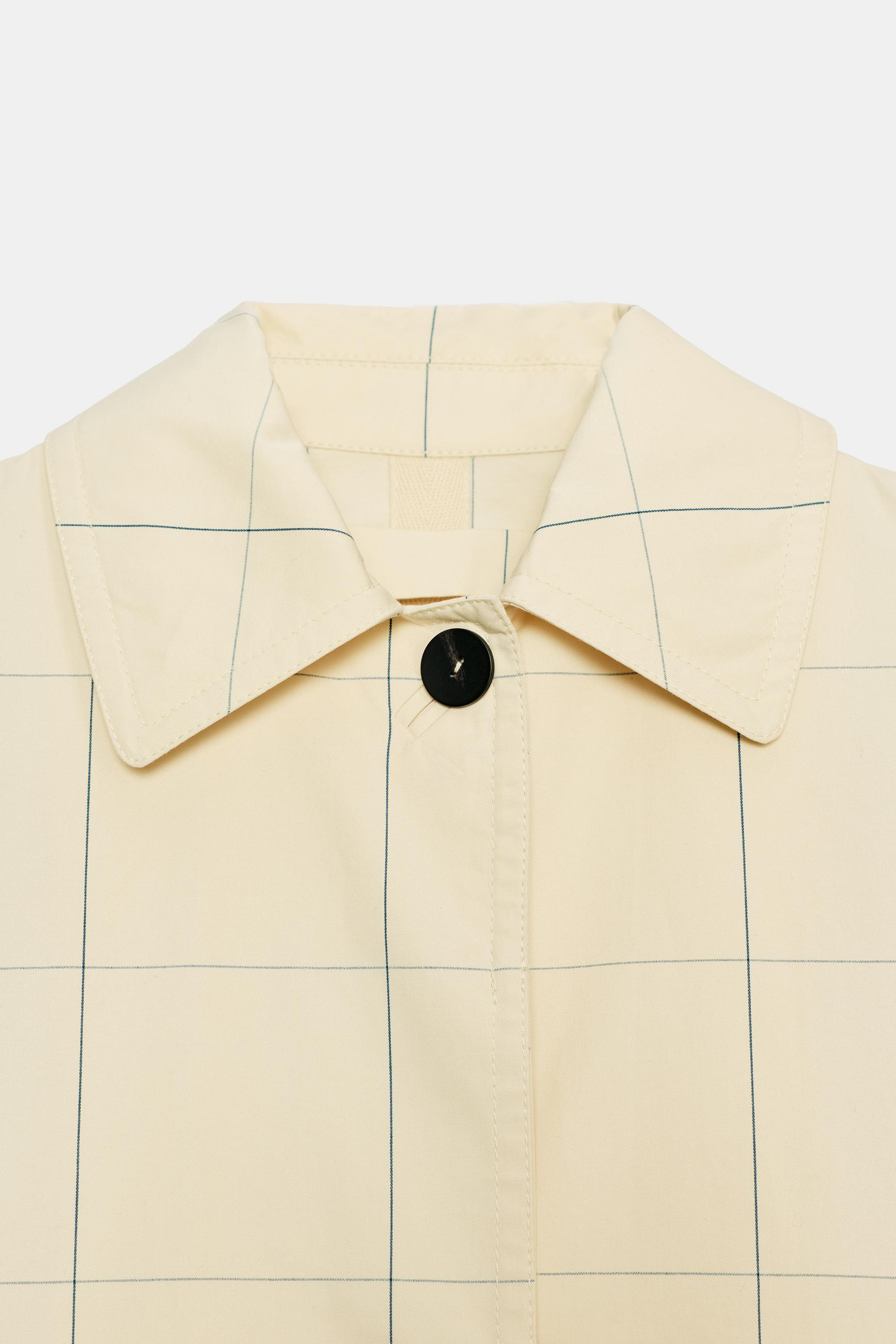 ZW COLLECTION PLAID TRENCH COAT | Zara US