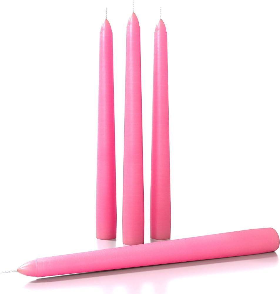 CANDWAX 8 inch Taper Candles Set of 4 - Dripless and Smokeless Candle Unscented - Slow Burning Ca... | Amazon (US)