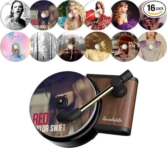 16 PCS Taylor Car Air Fresheners Vent Clips, POP Record Player Car Fresheners for Women, Album Co... | Amazon (US)