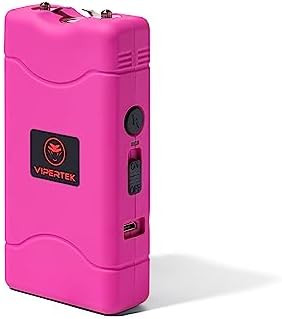 VIPERTEK VTS-880 Mini Stun Gun for Self Defense Rechargeable with LED Flashlight | Amazon (US)