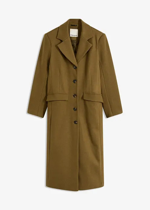 Mantel aus Wollimitat in Maxilänge | Bonprix DE