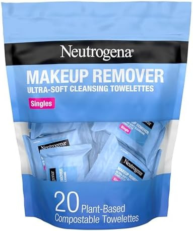 Neutrogena Makeup Remover Wipes, Daily Single Face Cleansing Towelettes, Makeup Removing Cleansin... | Amazon (US)