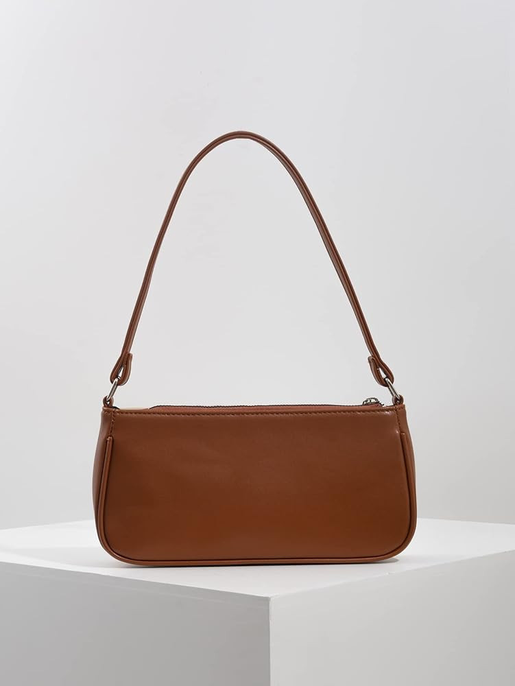 NIUEIMEE ZHOU Shoulder Bag for Women Retro Vegan Leather Classic Clutch Tote HandBags Purses with... | Amazon (US)