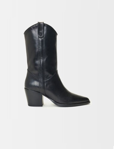122FREEWEST Bottes en cuir à talon | Maje EU