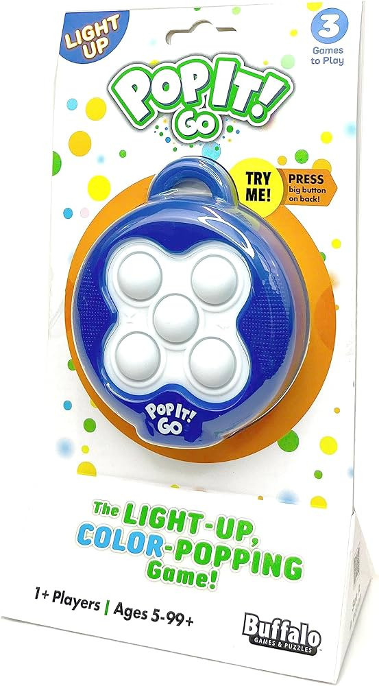 Pop It Go - The Original Light Up - Colorful Pattern Popping Game for Kids and Families on The go... | Amazon (US)
