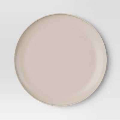 10.5'' Plastic Dinner Plate Cocoa Butter Beige - Room Essentials™ | Target