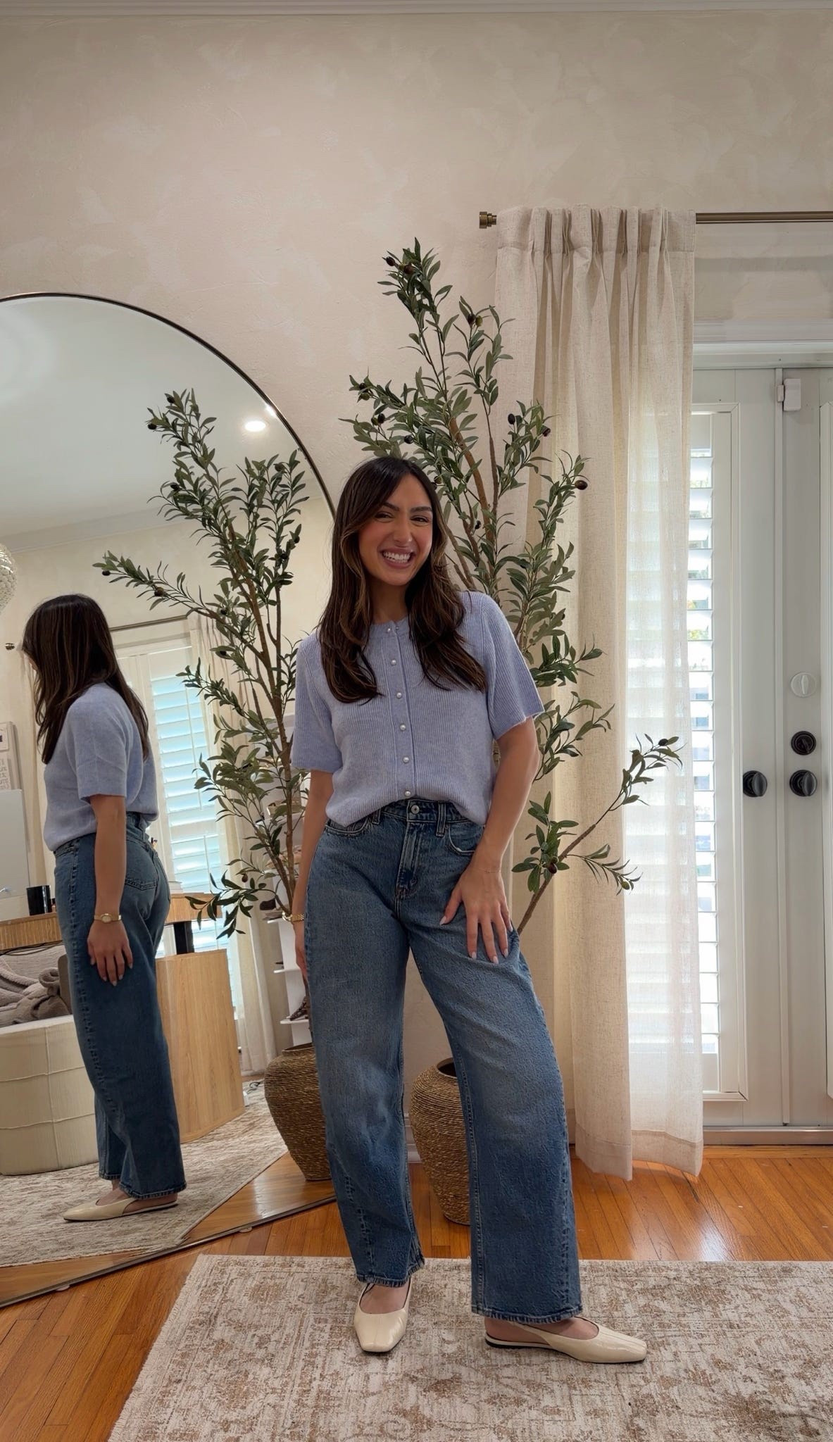 This cardigan is such a good everyday piece. It’s lightweight but still feels really nice quality and the COLOR?? Obsessed. It also looks so good with these barrel jeans. One of those tops and jeans you can wear with anything. 25% off with code AFLTK.

#LTKPetite #LTKSpringSale #LTKSaleAlert