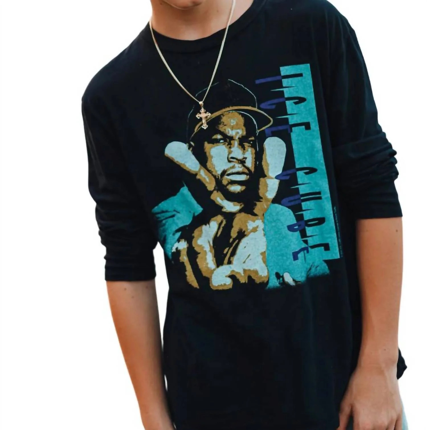 Boys Ice Cube Long Sleeves Tee In Black | Shop Simon